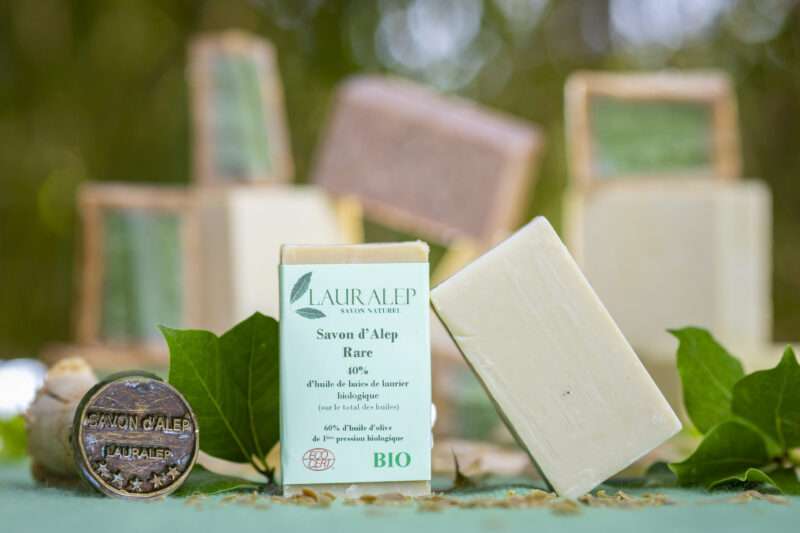 Savon d’Alep bio traditionnel (40% laurier, 60% olive) –  Lauralep