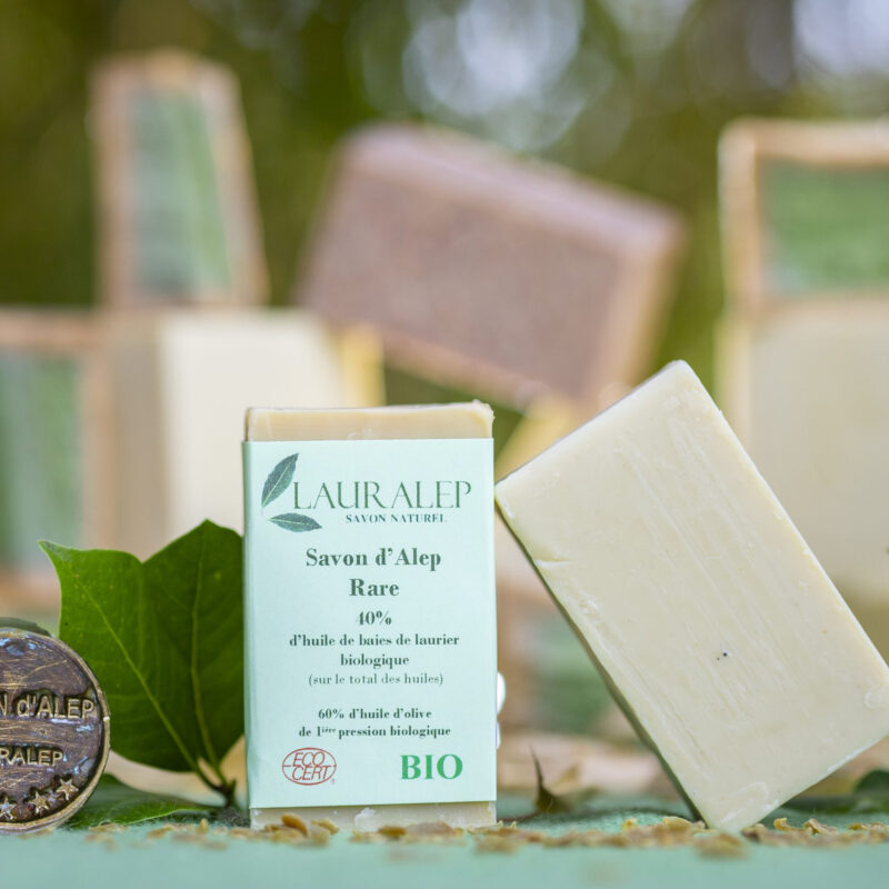 Savon d’Alep bio traditionnel (40% laurier, 60% olive) –  Lauralep