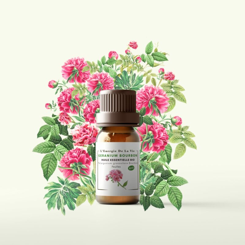 Huile essentielle bio géranium bourbon – L’Énergie de la Vie