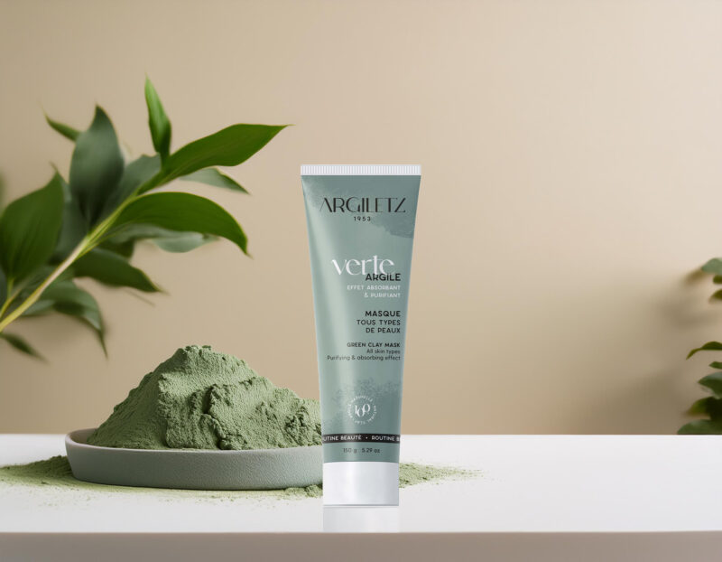 Pâte à l’argile verte pour masque corps, visage et cheveux - Argiletz 