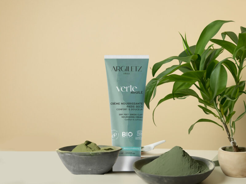 Crème nourrissante bio pieds secs - Argiletz