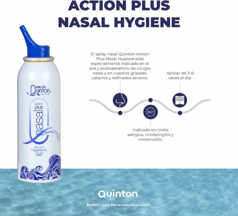 Quinton spray nasal hypertonic 100 ml – Hygiène nasale intense – Image 3