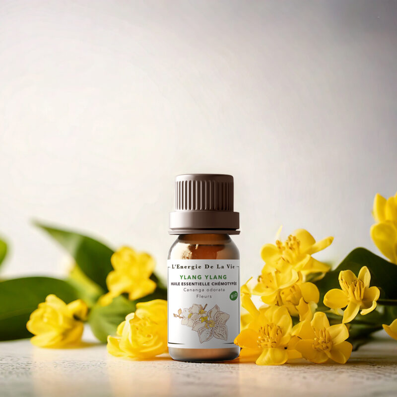 Huile essentielle bio Ylang-ylang – L’Énergie de la Vie